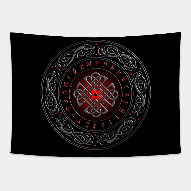 VIKING SHIELD 7 Tapestry by GardenOfNightmares