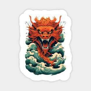 Chinese red Dragon Magnet