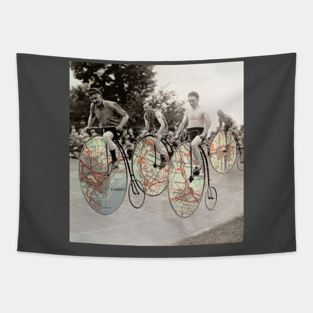 Tour De Cymru Tapestry by Pesto.Frankie