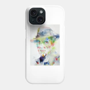 HUMPHREY BOGART watercolor portrait Phone Case