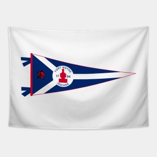 Fort Wayne  Flag Pennant Tapestry