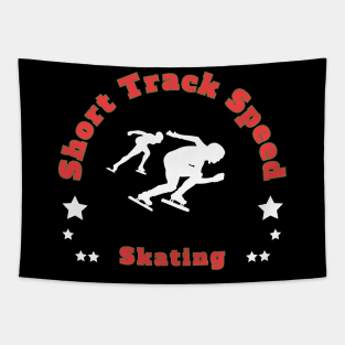 Short Track Speed Skating Tapestry