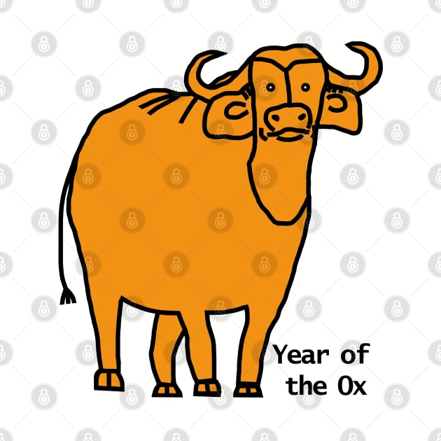 Year of the Ox Gold by ellenhenryart