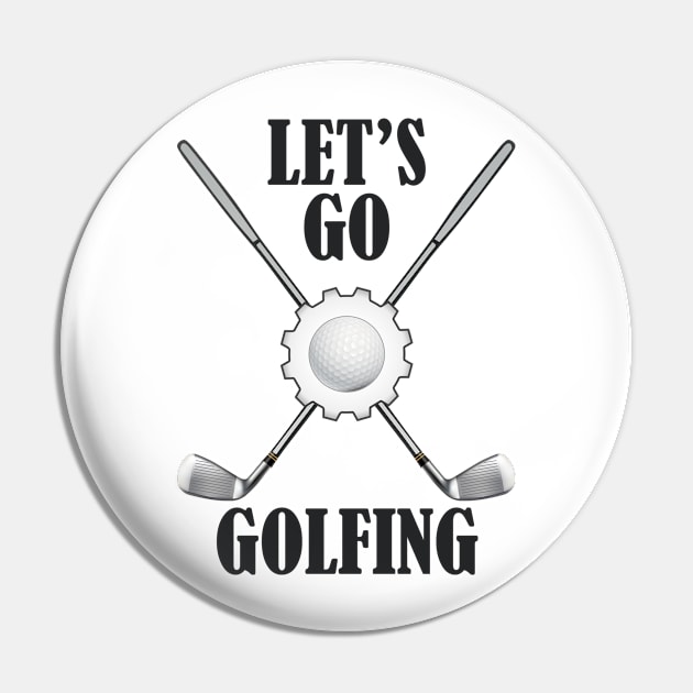 Let's Go Golfing Pin by Andreeastore  