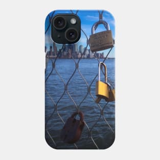 Manhattan Skyline Love Padlocks NYC Phone Case