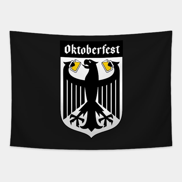 oktoberfest german drinking eagle flag Tapestry by atomguy