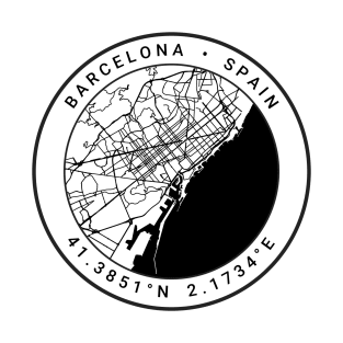 Barcelona Map T-Shirt