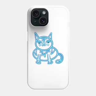 Neon cat Phone Case