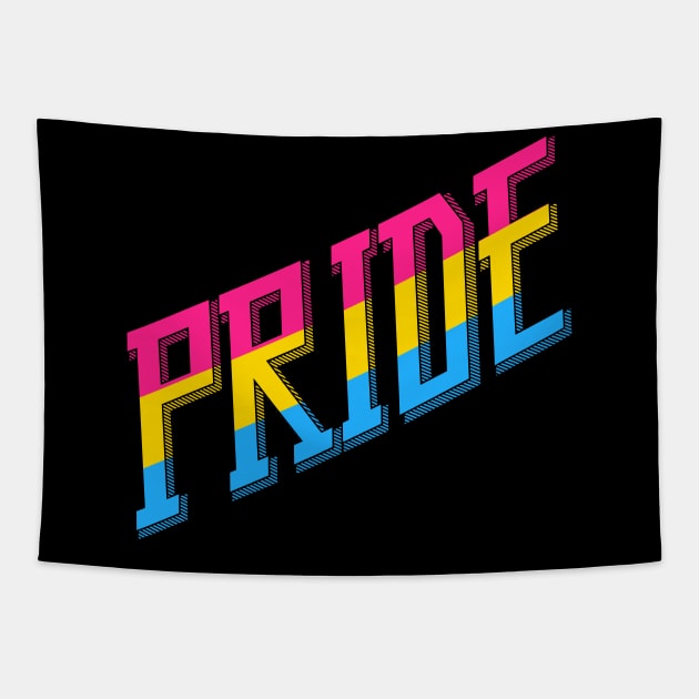 Pansexual Pride Tapestry by testamentcrux