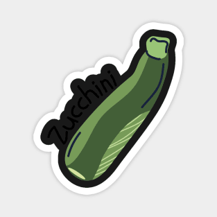 Hand Drawn Zucchini Minimal Magnet