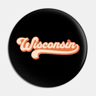 Wisconsin Retro Pin