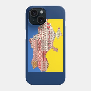 Ukrainian map Phone Case