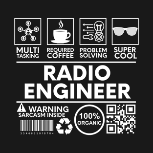 Radio Engineer Black T-Shirt