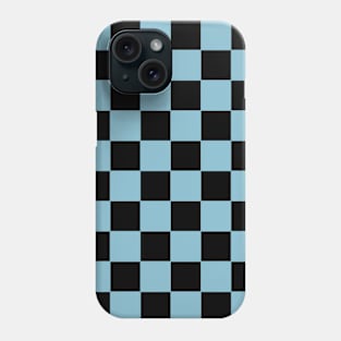 Non Photo Blue and Black Chessboard Pattern Phone Case