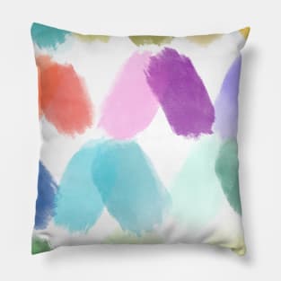 Watercolor paint brush pattern Pillow