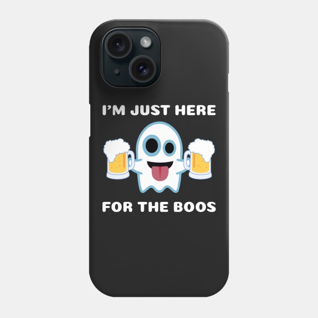 I'm Just Here For The Boos Halloween Phone Case by finedesigns