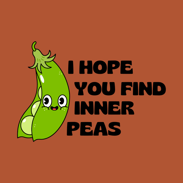 I Hope You Find Inner Peas | Cute Peas Pun by Allthingspunny