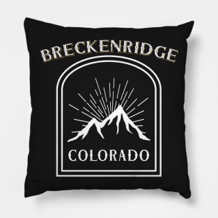 Breckenridge Colorado Unique Stylish Vacation Souvenir Pillow