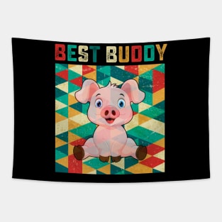 Best Buddy Pig Tapestry