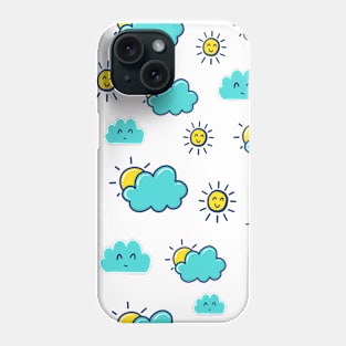 Sunshine behind the Clouds - Doodle Phone Case