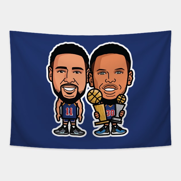 Splash Brothers Tapestry by TomMillerART