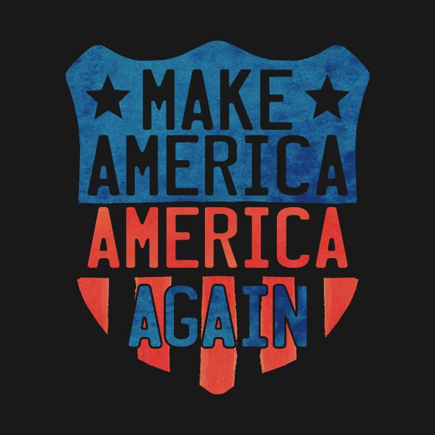 Make America America Again Shield by incraftwetrust