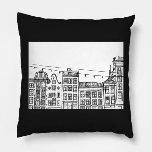 Amsterdam Houses Pillow