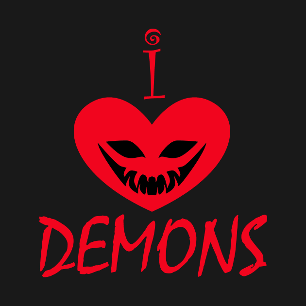 I Heart Demons by Wickedcartoons