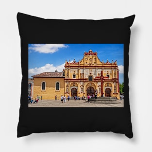 Cathedral, San Cristobal de las Casas, Mexico Pillow