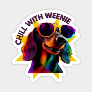 Chill with Weenie Magnet