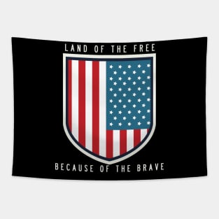 Land Of The Free Because Of The Brave Tapestry