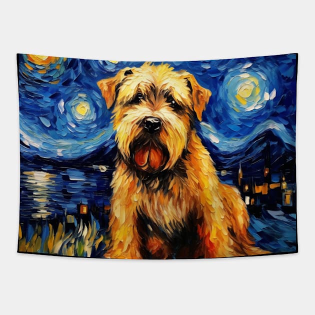 Irish Terrier Painting Tapestry by NatashaCuteShop