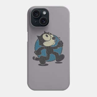 FELIX BLACK CAT WALKING BLUE Phone Case