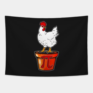 Pi Math Chicken Pot Tapestry