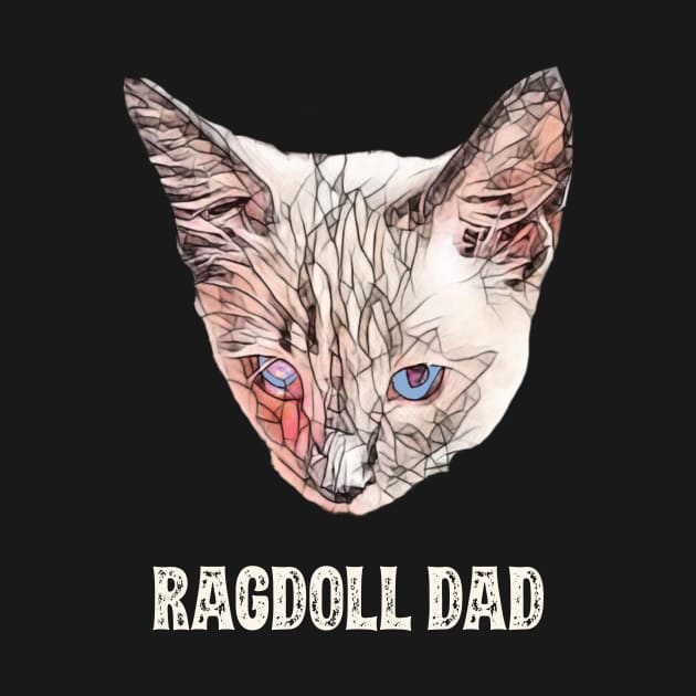 Ragdoll Dad Father's Day Gift by DoggyStyles