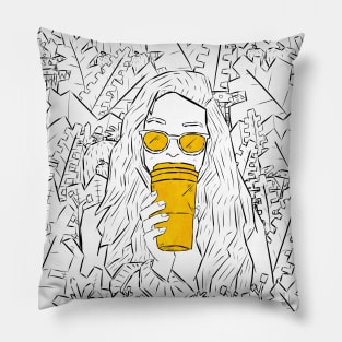 Golden coffee Pillow