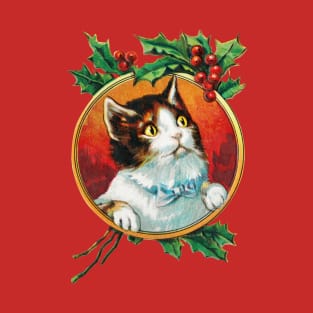 FUNNY HOLIDAY CAT VINTAGE DESIGN T-Shirt