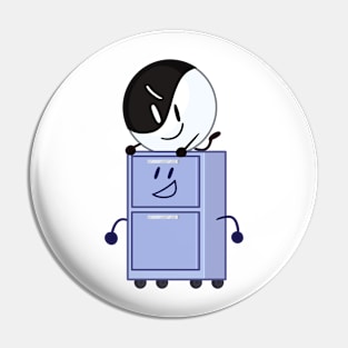 Yin-Yang and Cabby (Inanimate Insanity) Pin