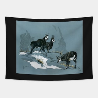 Chamois painting Tapestry