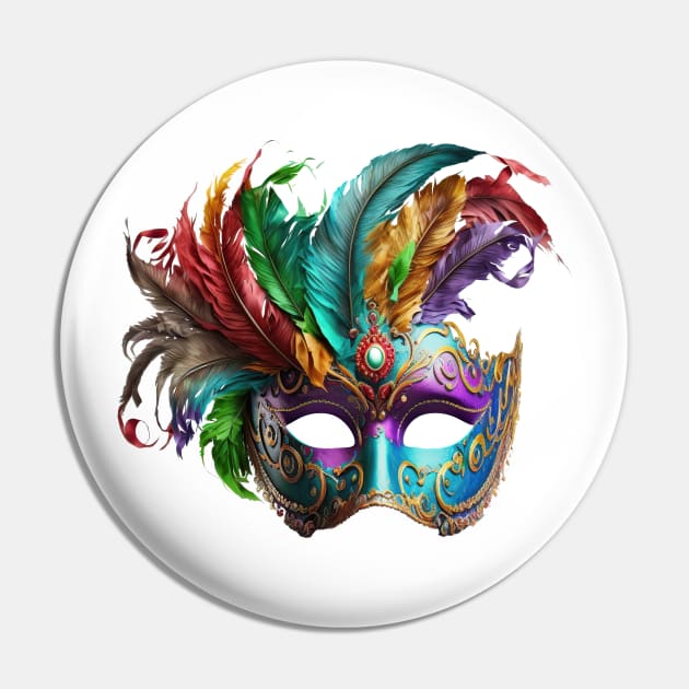 carnival mask Pin by Micapox