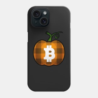 Bitcoin Plaid Pumpkin Phone Case