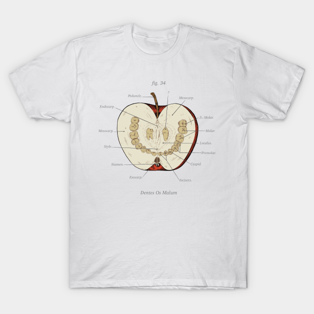 The Magnus Archives - Anatomy Class - Teeth Apple - Podcast Merch - T-Shirt