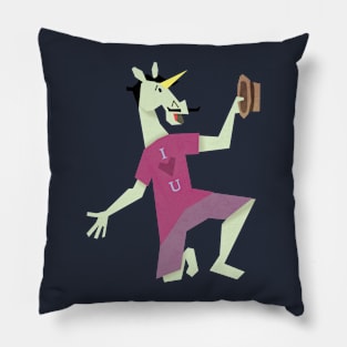 Serenading Unicorn Pillow