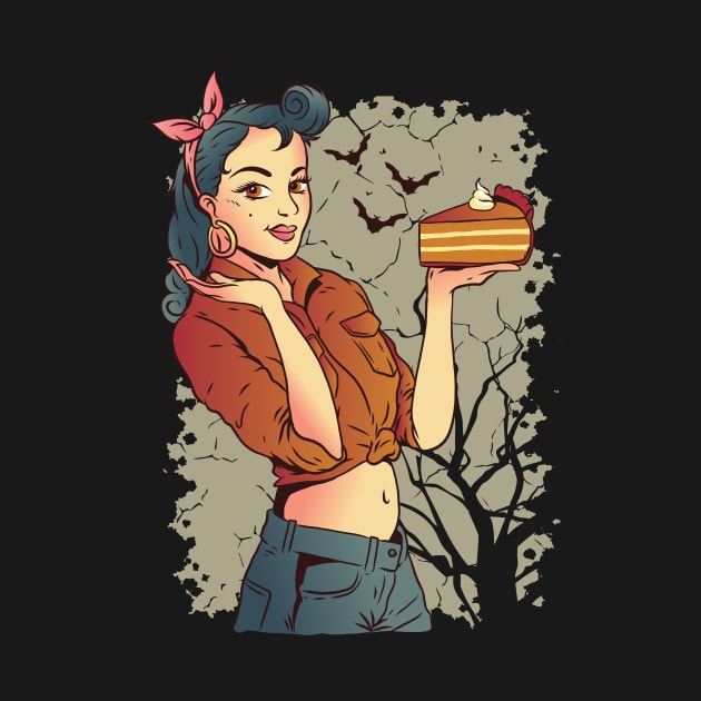 Creepy Pie Graphic Tee by vexeltees