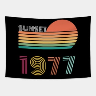 Sunset Retro Vintage 1977 Tapestry