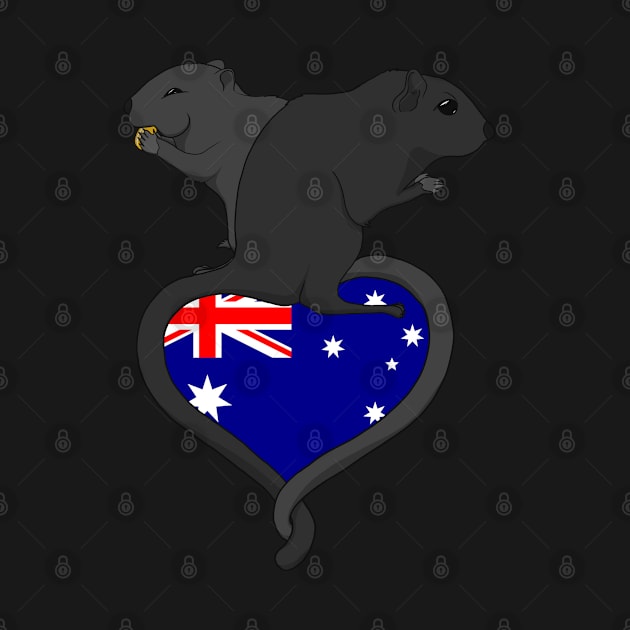 Gerbil Australia (dark) by RampArt