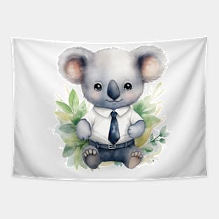 Koala Wearing a Tie Tapestry