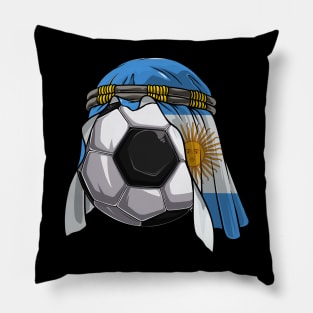 Argentina Soccer 2022 Arab Keffiyeh for Argentina Football Fans Pillow