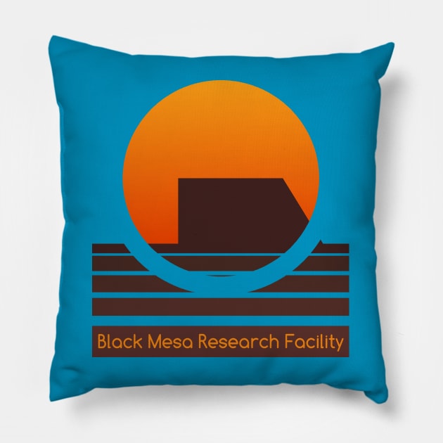 Black Mesa 1970s Pillow by cunningmunki