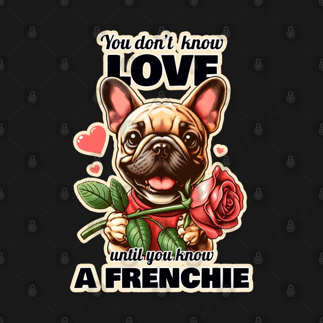 French Bulldog Valentine's day by k9-tee